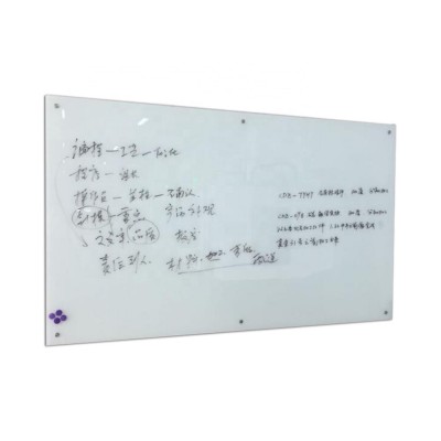 Tempered Magnetic Glass Dry Erase Whiteboard With Magnets